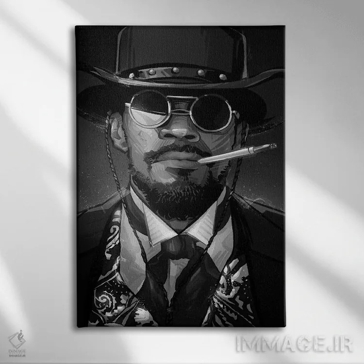 تابلو جنگو در سیاه و سفید (فیلم) اثر نیکیتا آباکوموف - نمای روبهرو روی دیوار