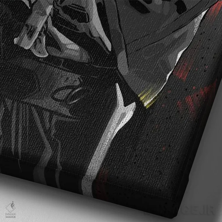 تابلو کلینت ایستوود (بازیگر) اثر نیکیتا آباکوموف - نمای نزدیک بافت بوم