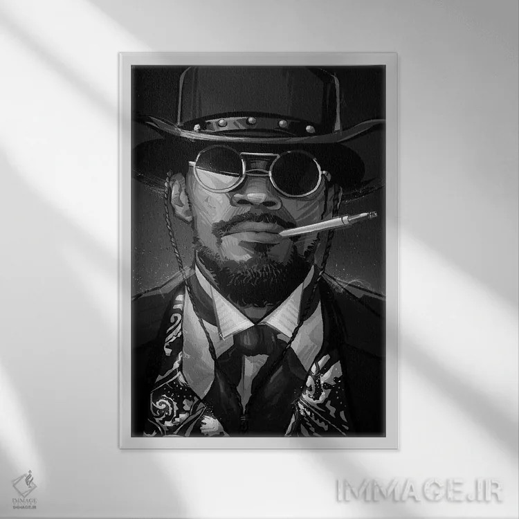 تابلو جنگو در سیاه و سفید (فیلم) اثر نیکیتا آباکوموف - نمای قابدار سفید