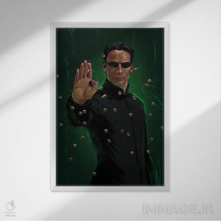 تابلو نئو اثر نیکیتا آباکوموف - نمای قابدار سفید