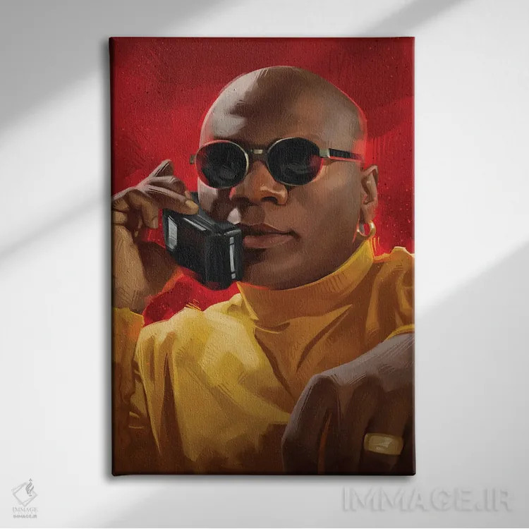 تابلو مارسلوس والاس (شخصیت سینمایی) اثر نیکیتا آباکوموف - نمای روبهرو روی دیوار