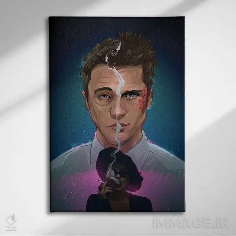 تابلو باشگاه مبارزه ۲ اثر نیکیتا آباکوموف - نمای روبهرو روی دیوار