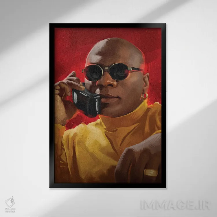 تابلو مارسلوس والاس (شخصیت سینمایی) اثر نیکیتا آباکوموف - نمای قابدار مشکی