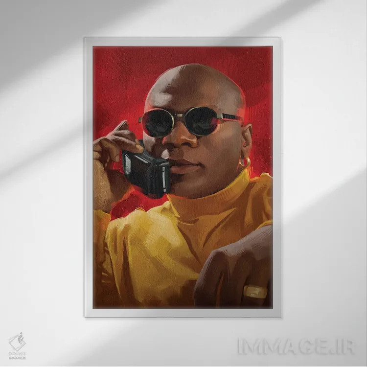 تابلو مارسلوس والاس (شخصیت سینمایی) اثر نیکیتا آباکوموف - نمای قابدار سفید