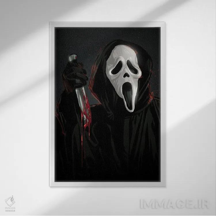 تابلو جیغ (فیلم) اثر نیکیتا آباکوموف - نمای قابدار سفید