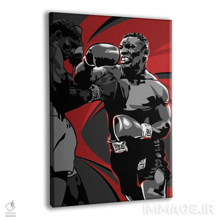 تابلو مایک تایسون (بوکسور) اثر نیکیتا آباکوموف - نمای پرسپکتیو محصول