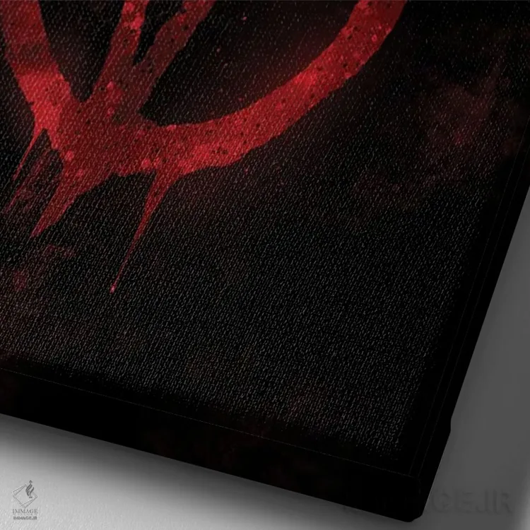 تابلو انتقام اثر نیکیتا آباکوموف - نمای نزدیک بافت بوم