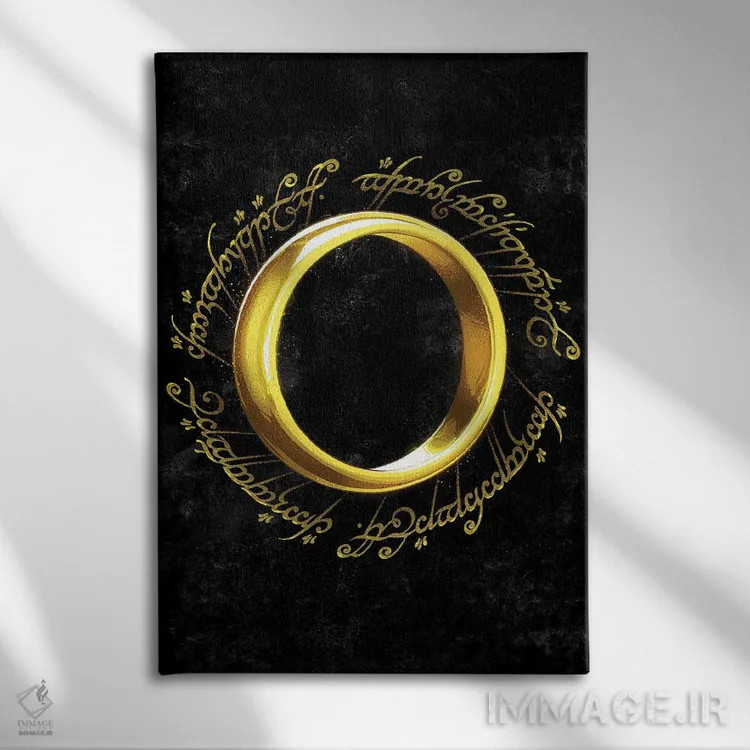 تابلو حلقه یگانه (ارباب حلقهها) اثر نیکیتا آباکوموف - نمای روبهرو روی دیوار