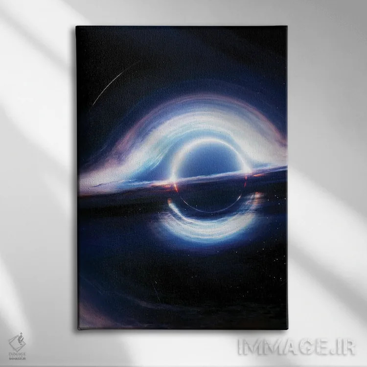 تابلو افق رویداد میانستارهای اثر نیکیتا آباکوموف - نمای روبهرو روی دیوار