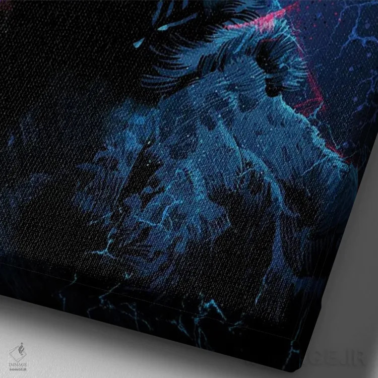 تابلو دانی دارکو (فیلم) اثر نیکیتا آباکوموف - نمای نزدیک بافت بوم