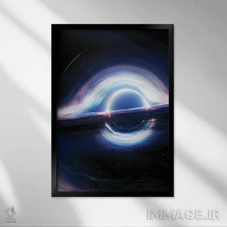 تابلو افق رویداد میانستارهای اثر نیکیتا آباکوموف - نمای قابدار مشکی