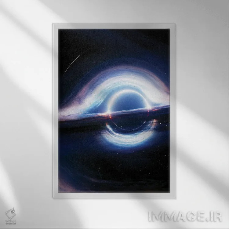 تابلو افق رویداد میانستارهای اثر نیکیتا آباکوموف - نمای قابدار سفید