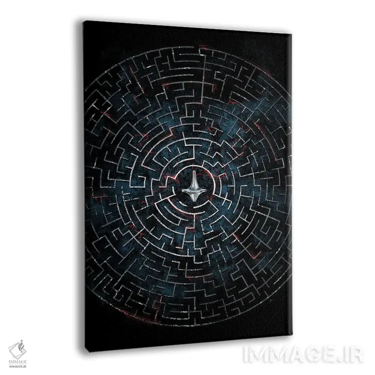 تابلو هزارتوی تلقین اثر نیکیتا آباکوموف - نمای پرسپکتیو محصول