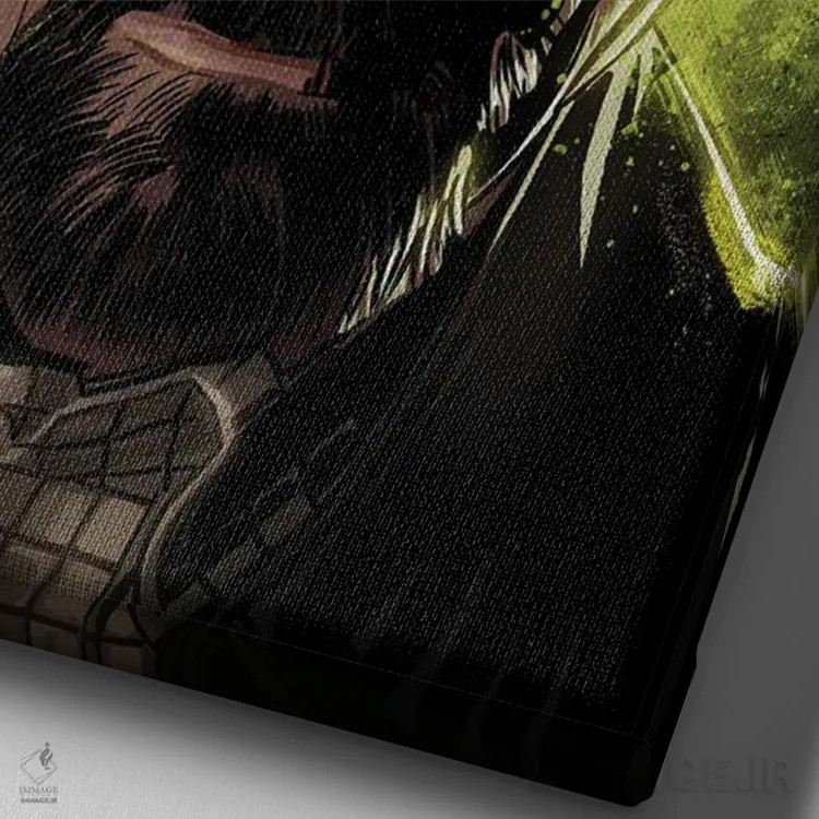 تابلو والتر (برکینگ بد) اثر نیکیتا آباکوموف - نمای نزدیک بافت بوم