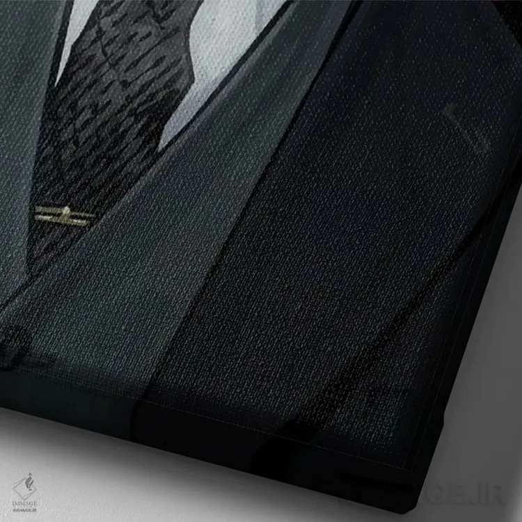 تابلو تامی شلبی (پیکی بلایندرز) اثر نیکیتا آباکوموف - نمای نزدیک بافت بوم