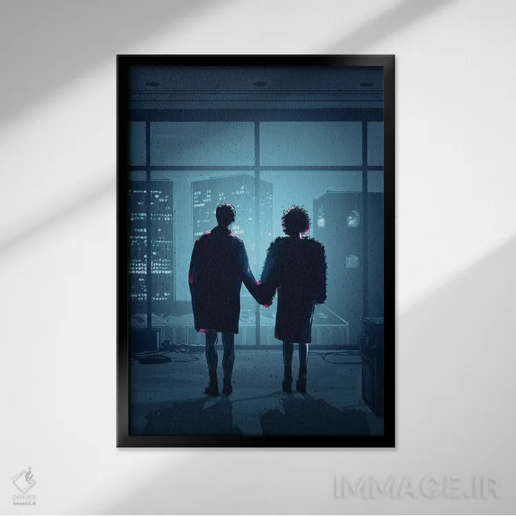 تابلو ذهنم کجاست ۱ اثر نیکیتا آباکوموف - نمای قابدار مشکی