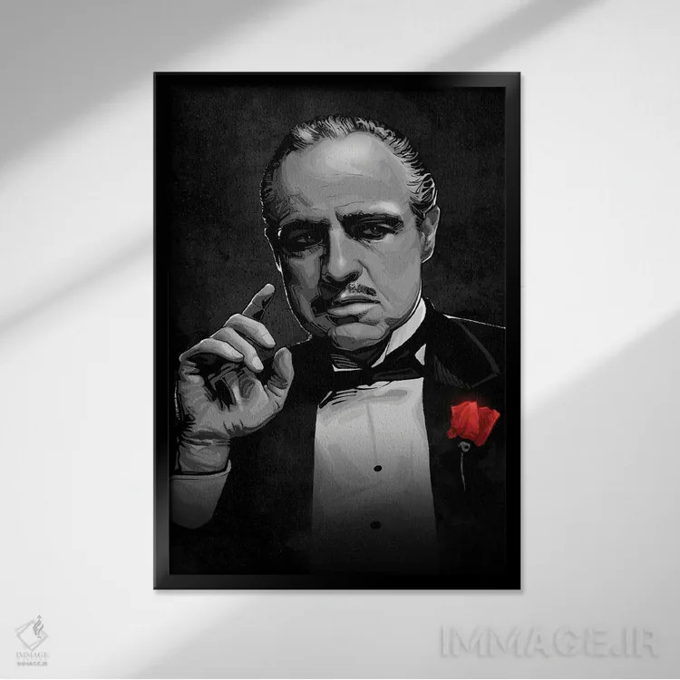 تابلو پدرخوانده (فیلم) اثر نیکیتا آباکوموف - نمای قابدار مشکی