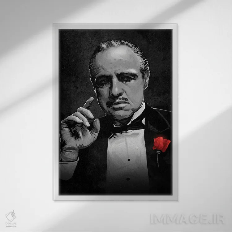 تابلو پدرخوانده (فیلم) اثر نیکیتا آباکوموف - نمای قابدار سفید