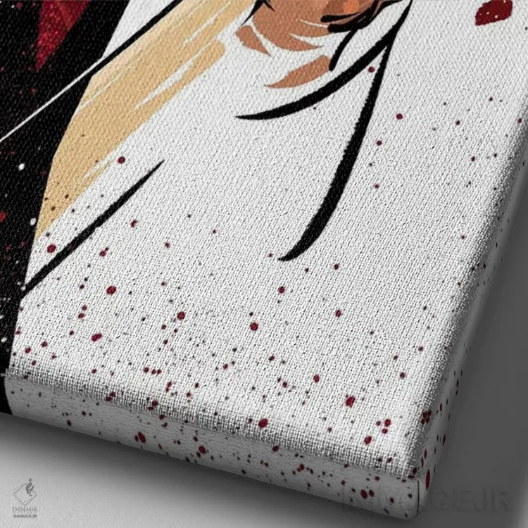 تابلو روانی آمریکایی (فیلم) اثر نیکیتا آباکوموف - نمای نزدیک بافت بوم