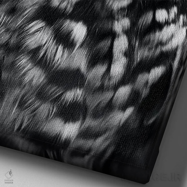 تابلو جغد اثر نیکیتا آباکوموف - نمای نزدیک بافت بوم