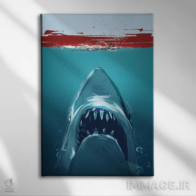 تابلو آروارهها (فیلم) اثر نیکیتا آباکوموف - نمای روبهرو روی دیوار