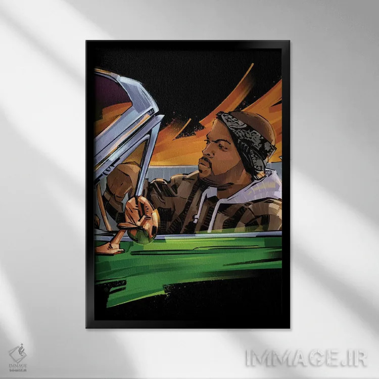 تابلو آیس کیوب ۳ اثر نیکیتا آباکوموف - نمای قابدار مشکی