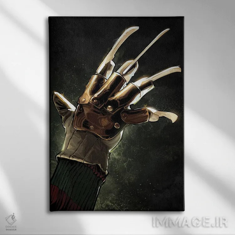 تابلو پنجههای فردی (فیلم ترسناک) اثر نیکیتا آباکوموف - نمای روبهرو روی دیوار