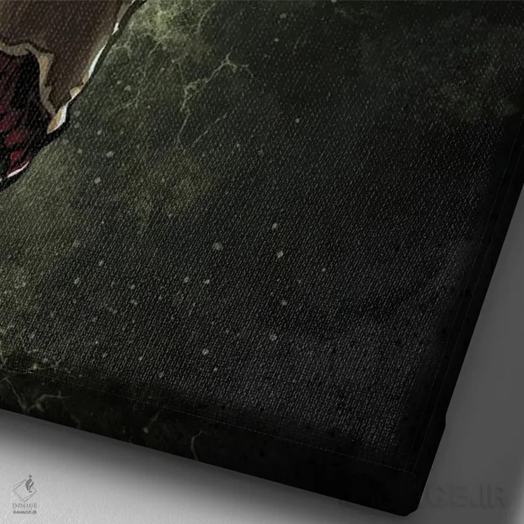 تابلو پنجههای فردی (فیلم ترسناک) اثر نیکیتا آباکوموف - نمای نزدیک بافت بوم