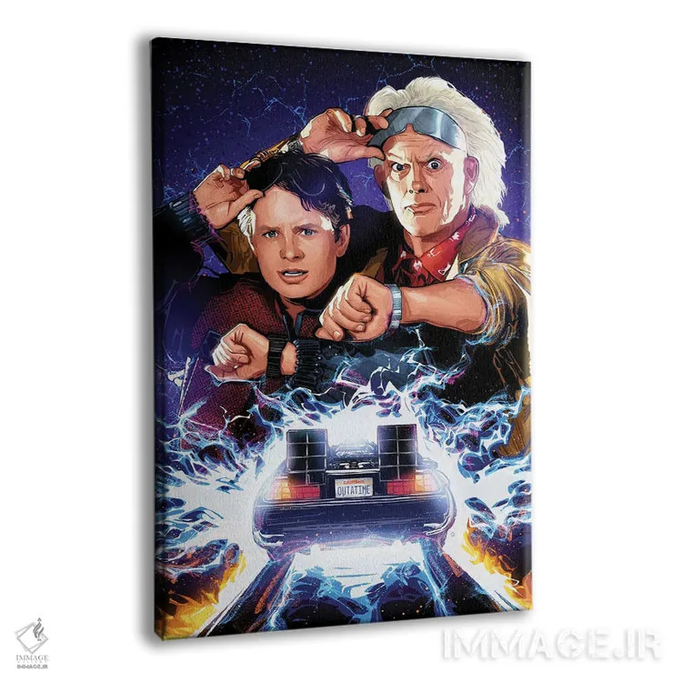 تابلو مارتی و داک (بازگشت به آینده) اثر نیکیتا آباکوموف - نمای پرسپکتیو محصول