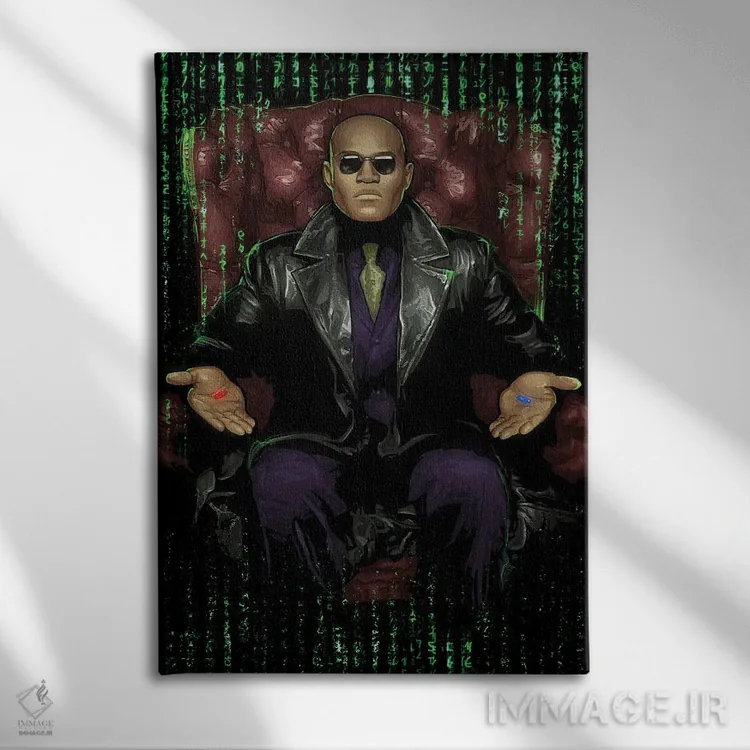 تابلو صندلی ماتریکس اثر نیکیتا آباکوموف - نمای روبهرو روی دیوار