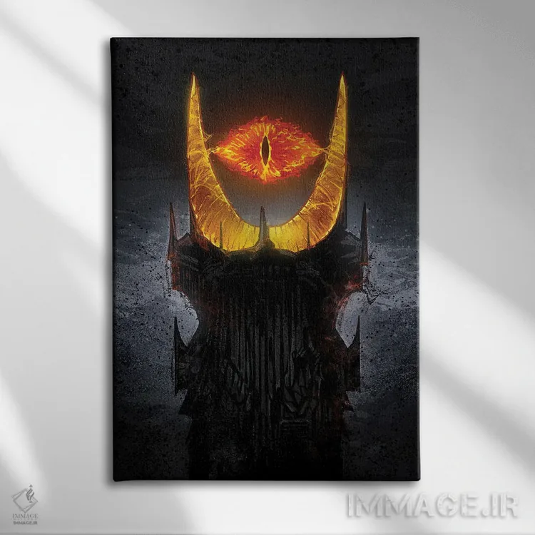 تابلو برج موردور (ارباب حلقهها) اثر نیکیتا آباکوموف - نمای روبهرو روی دیوار