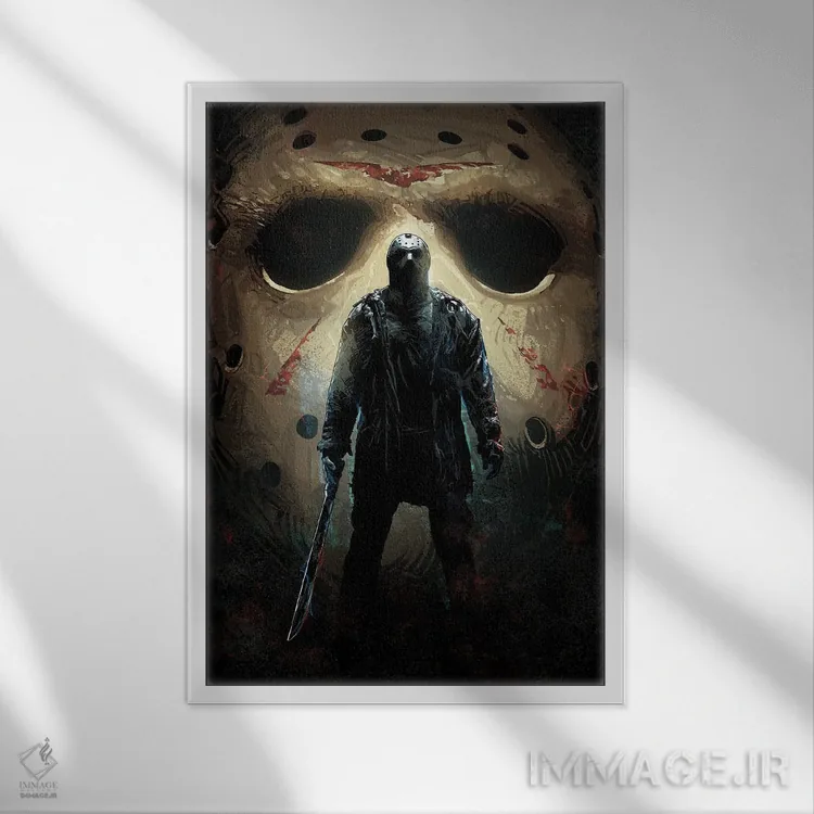 تابلو جیسون ورهیز (جمعه سیزدهم) اثر نیکیتا آباکوموف - نمای قابدار سفید