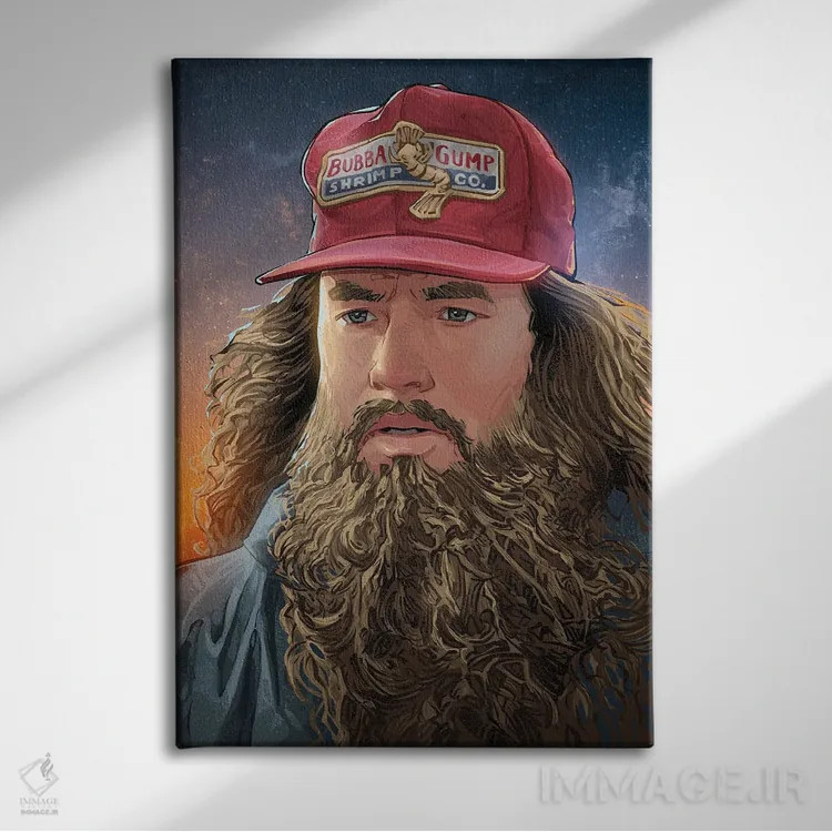 تابلو فارست (فارست گامپ یا جنگل) اثر نیکیتا آباکوموف - نمای روبهرو روی دیوار