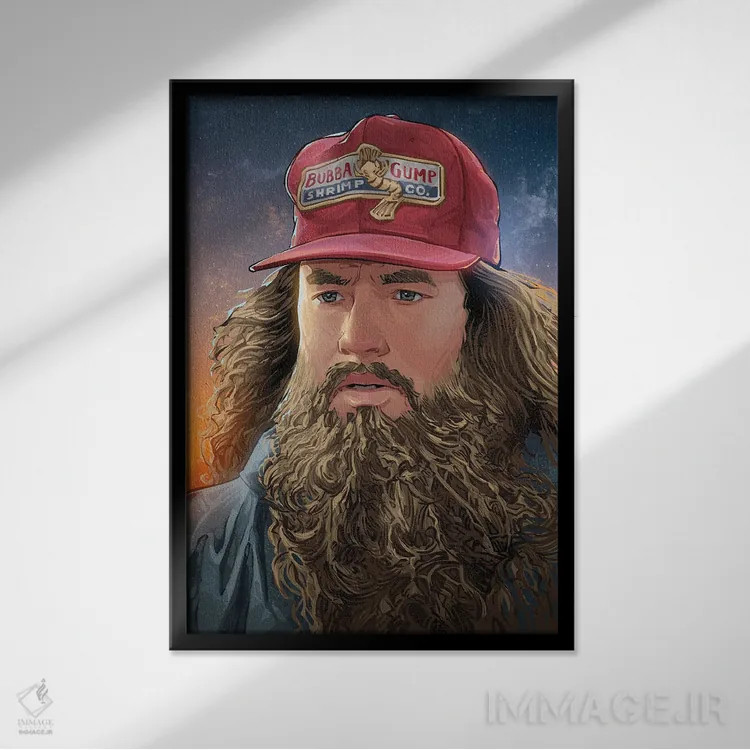 تابلو فارست (فارست گامپ یا جنگل) اثر نیکیتا آباکوموف - نمای قابدار مشکی