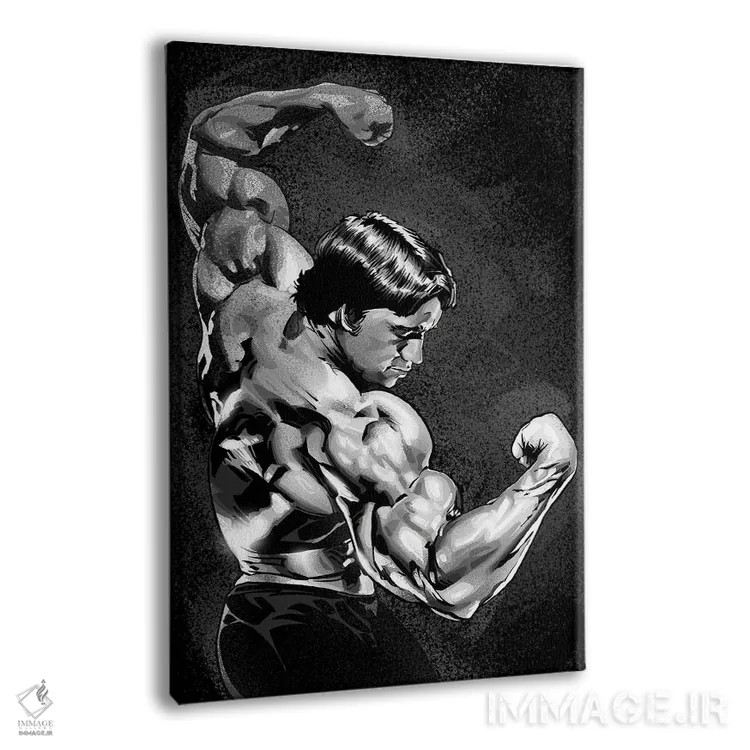 تابلو آرنولد شوارتزنگر اثر نیکیتا آباکوموف - نمای پرسپکتیو محصول