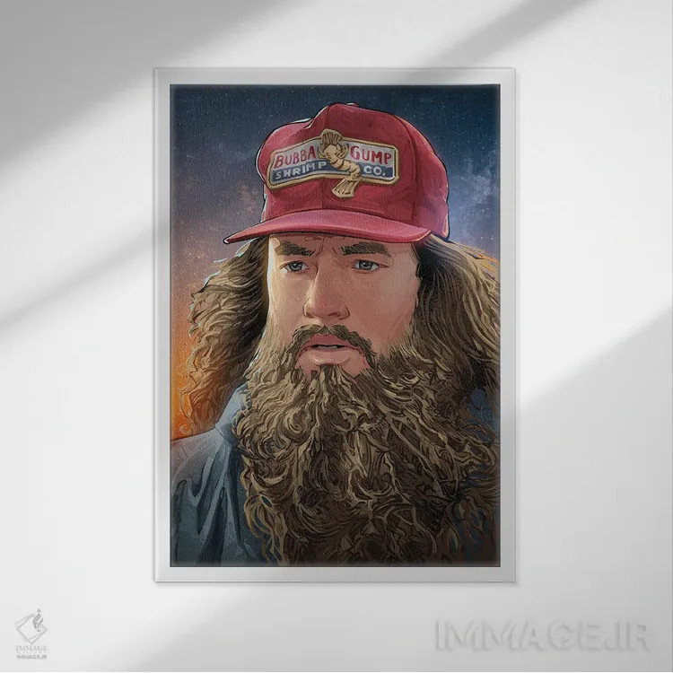 تابلو فارست (فارست گامپ یا جنگل) اثر نیکیتا آباکوموف - نمای قابدار سفید