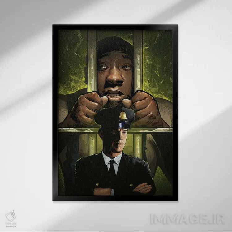 تابلو مسیر سبز (فیلم) اثر نیکیتا آباکوموف - نمای قابدار مشکی