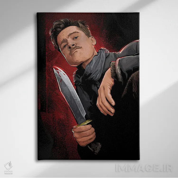 تابلو آلدو باسترد (حرامزادههای لعنتی) اثر نیکیتا آباکوموف - نمای روبهرو روی دیوار