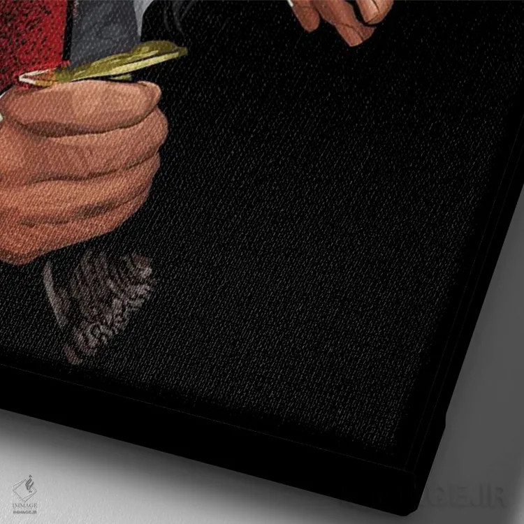 تابلو آلدو باسترد (حرامزادههای لعنتی) اثر نیکیتا آباکوموف - نمای نزدیک بافت بوم