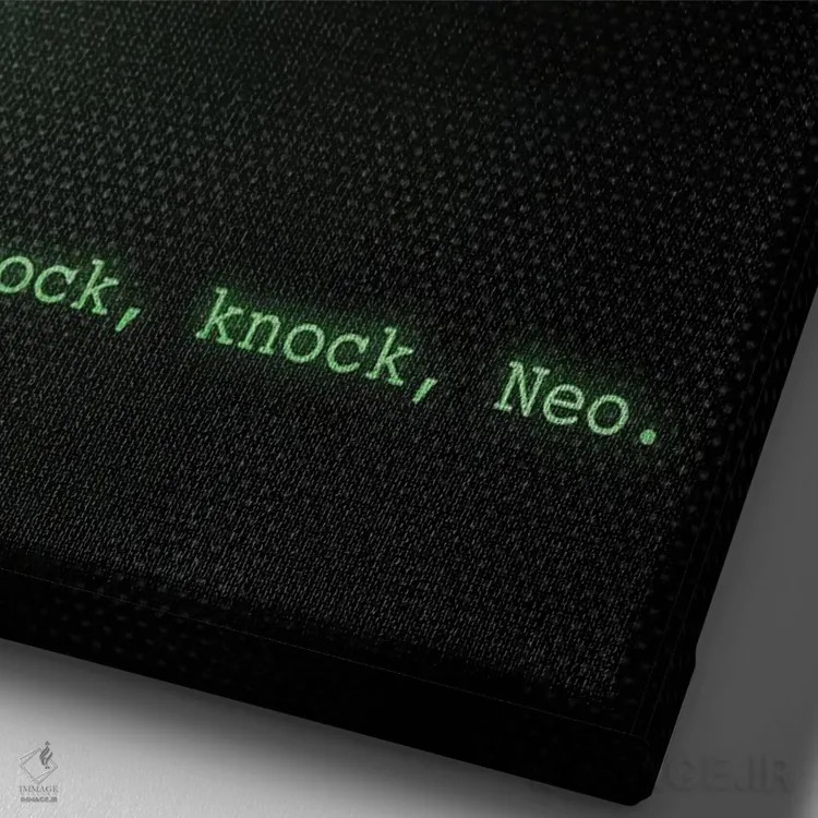 تابلو ماتریکس تو را در بر دارد اثر نیکیتا آباکوموف - نمای نزدیک بافت بوم