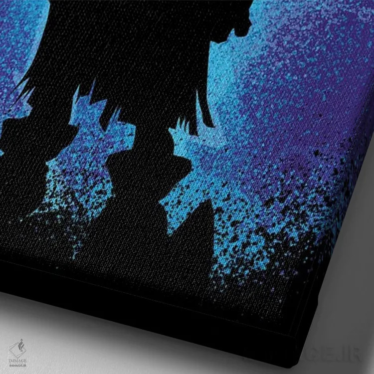 تابلو روح کودک اثر نیکیتا آباکوموف - نمای نزدیک بافت بوم