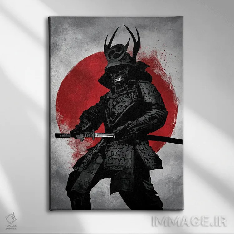 تابلو سامورایی ۲: بوشیدو اثر نیکیتا آباکوموف - نمای روبهرو روی دیوار