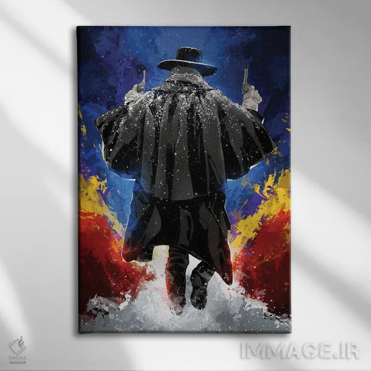 تابلو هشت نفرتانگیز (فیلم) اثر نیکیتا آباکوموف - نمای روبهرو روی دیوار