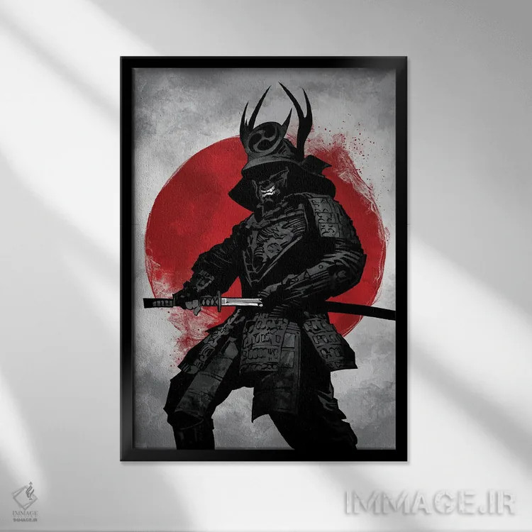 تابلو سامورایی ۲: بوشیدو اثر نیکیتا آباکوموف - نمای قابدار مشکی