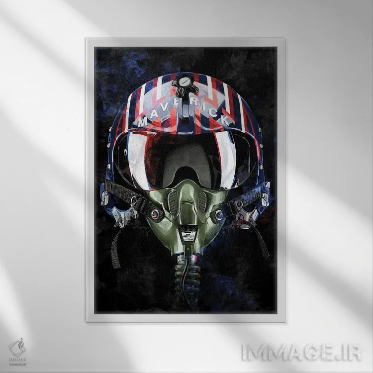 تابلو تاپ گان: ماوریک اثر نیکیتا آباکوموف - نمای قابدار سفید