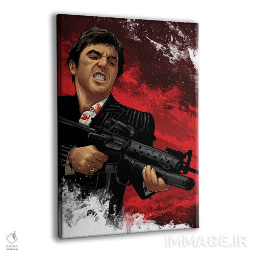 تابلو شلیک صورت زخمی اثر نیکیتا آباکوموف - نمای پرسپکتیو محصول