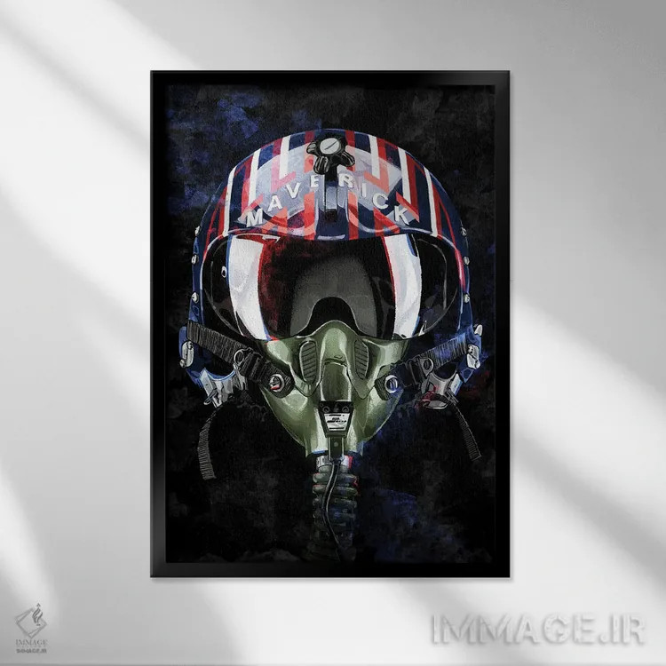 تابلو تاپ گان: ماوریک اثر نیکیتا آباکوموف - نمای قابدار مشکی