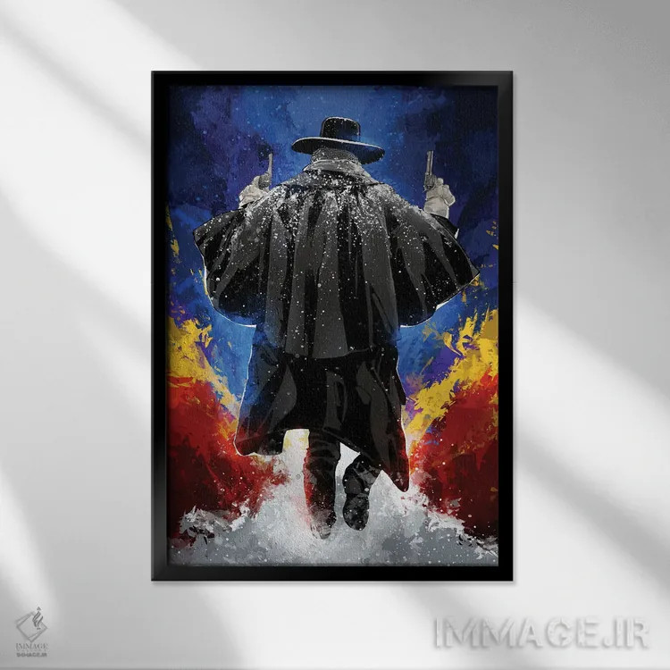 تابلو هشت نفرتانگیز (فیلم) اثر نیکیتا آباکوموف - نمای قابدار مشکی