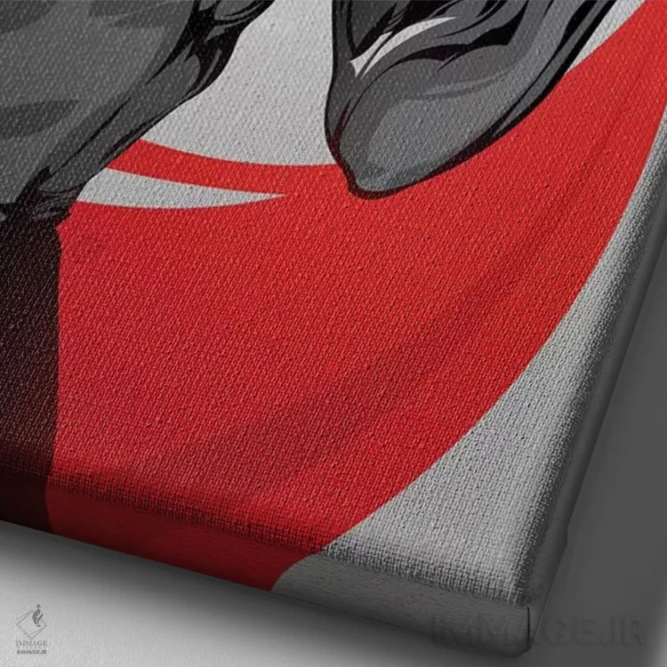 تابلو مانی پاکیائو (بوکسور) اثر نیکیتا آباکوموف - نمای نزدیک بافت بوم