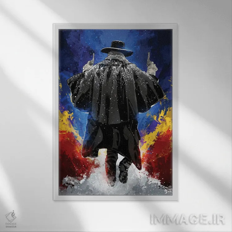 تابلو هشت نفرتانگیز (فیلم) اثر نیکیتا آباکوموف - نمای قابدار سفید